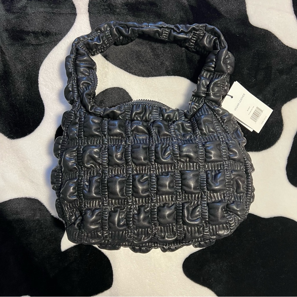 JASON WU Fay Bubble Black Handbag Vegan Leather NWT